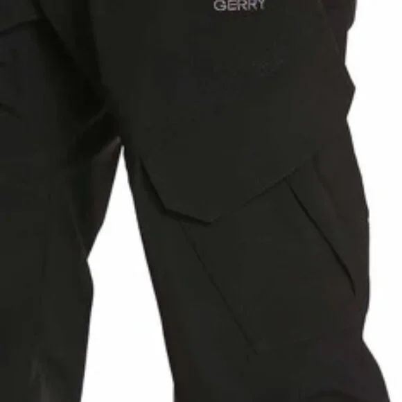 Gerry Men's Water Resistant Fleece Lined 4-Way Stretch Snow Pants, Black, Size M - Picture 3 of 14